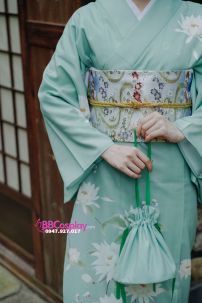 Kimono Xanh Mint Misaki - Quỳnh Hoa