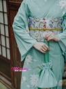 Kimono Xanh Mint Misaki - Quỳnh Hoa