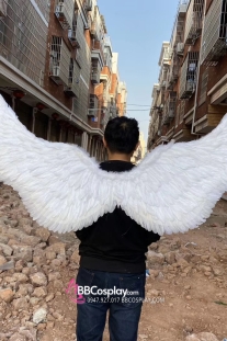 Cánh Thiên Thần Trắng Lông Ngỗng 160Cm X 90Cm