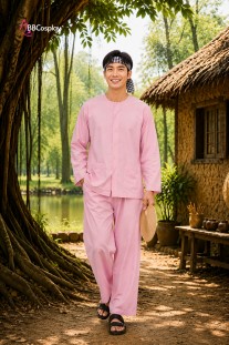 Đồ Bà Ba Màu Hồng - Chú Cuội Màu Hồng