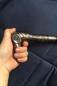 Gậy Quý Tộc Đầu Chim Ưng Đẹp Hút Hồn Màu Crom