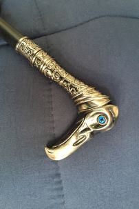 Gậy Quý Tộc Đầu Chim Ưng Đẹp Hút Hồn Màu Crom