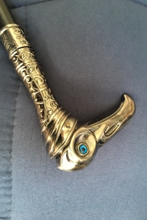 Gậy Quý Tộc Đầu Chim Ưng Đẹp Hút Hồn Màu Crom