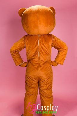 Trang Phục Mascot Gấu Brown Màu Socola