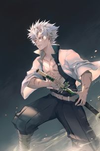 Kiếm Gỗ 1M Phong Trụ Shinazugawa Sanemi - Kimetsu No Yaiba