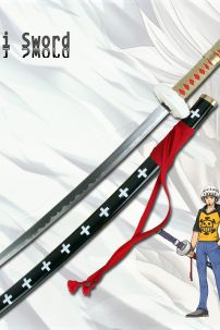 Kiếm Gỗ Kikoku Quỷ Kiếm Của Trafalgar Law - One Piece (Chó Đốm) Dài 1M