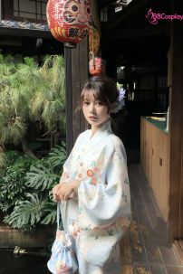 Yukata Xanh Sóng Biển Ngàn Hoa
