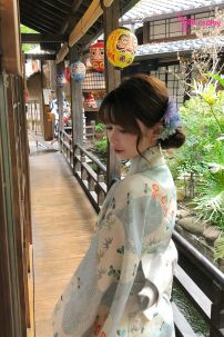 Yukata Xanh Sóng Biển Ngàn Hoa