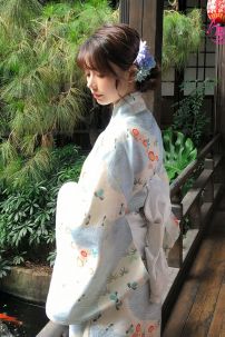 Yukata Xanh Sóng Biển Ngàn Hoa
