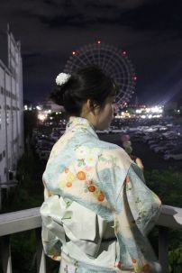 Yukata Xanh Sóng Biển Ngàn Hoa