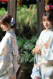 Yukata Xanh Sóng Biển Ngàn Hoa