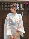 Yukata Xanh Sóng Biển Ngàn Hoa
