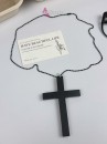 Dây Chuyền Thánh Giá Bằng Gỗ  - Màu Đen