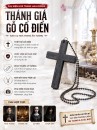 Dây Chuyền Thánh Giá Bằng Gỗ  - Màu Đen