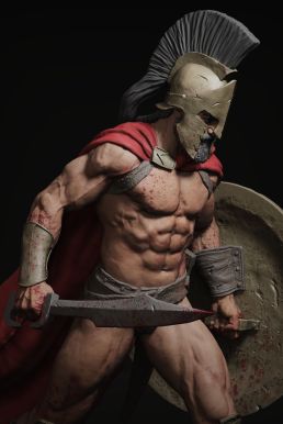 Kiếm PU King Leonidas Trong Spartan 300 - Chiến Binh 300