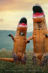 Mascot Khủng Long Bạo Chúa Bơm Hơi Chụp Hình Hottrend