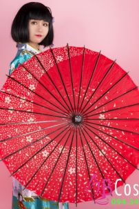 Dù Giấy Tím Đậm 1 Xoáy -Dù Nhật Bản Wagasa