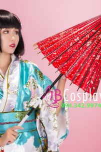 Dù Giấy Tím Đậm 1 Xoáy -Dù Nhật Bản Wagasa