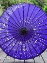 Dù Giấy Tím Đậm 1 Xoáy -Dù Nhật Bản Wagasa