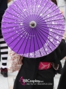 Dù Giấy Tím Đậm 1 Xoáy -Dù Nhật Bản Wagasa