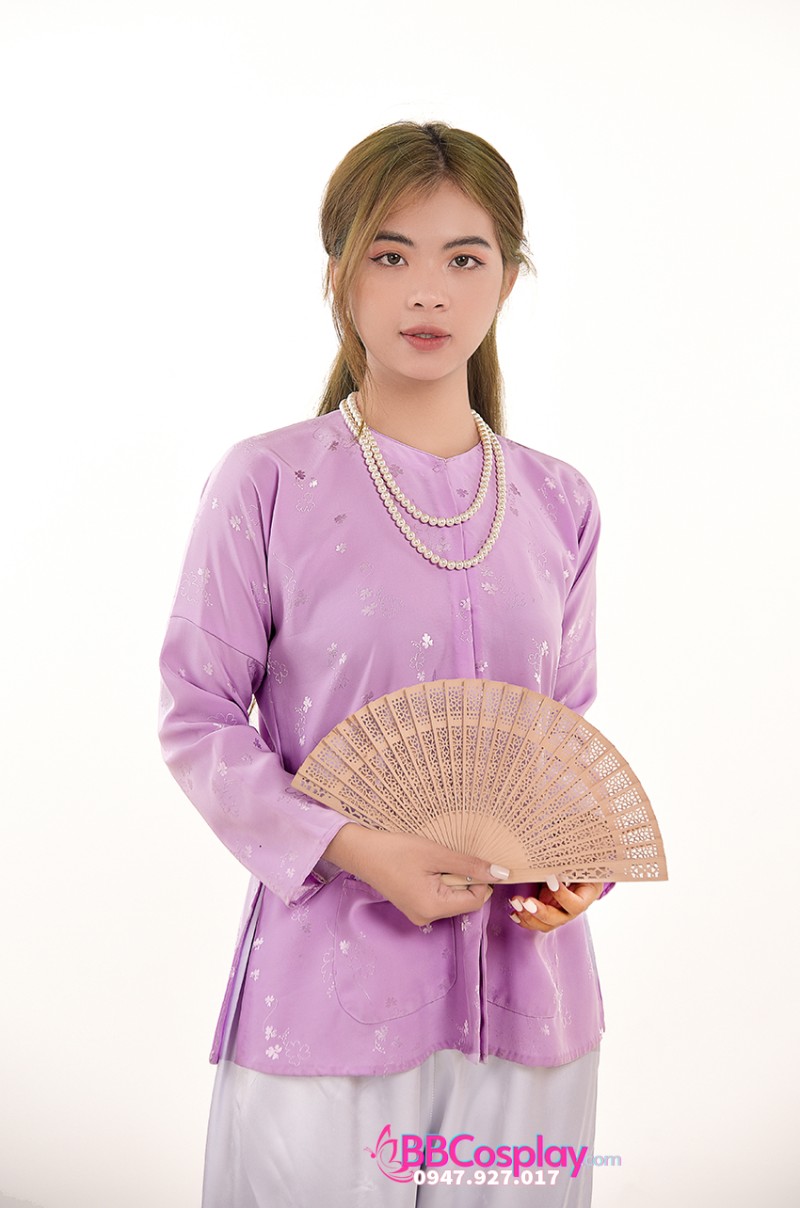 Đồ Bà Ba Phu Nhân Tím Gấm