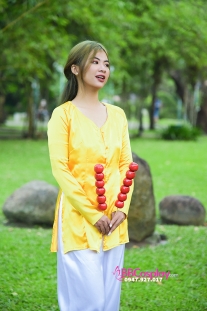 Đồ Bà Ba Phi Vàng Trơn