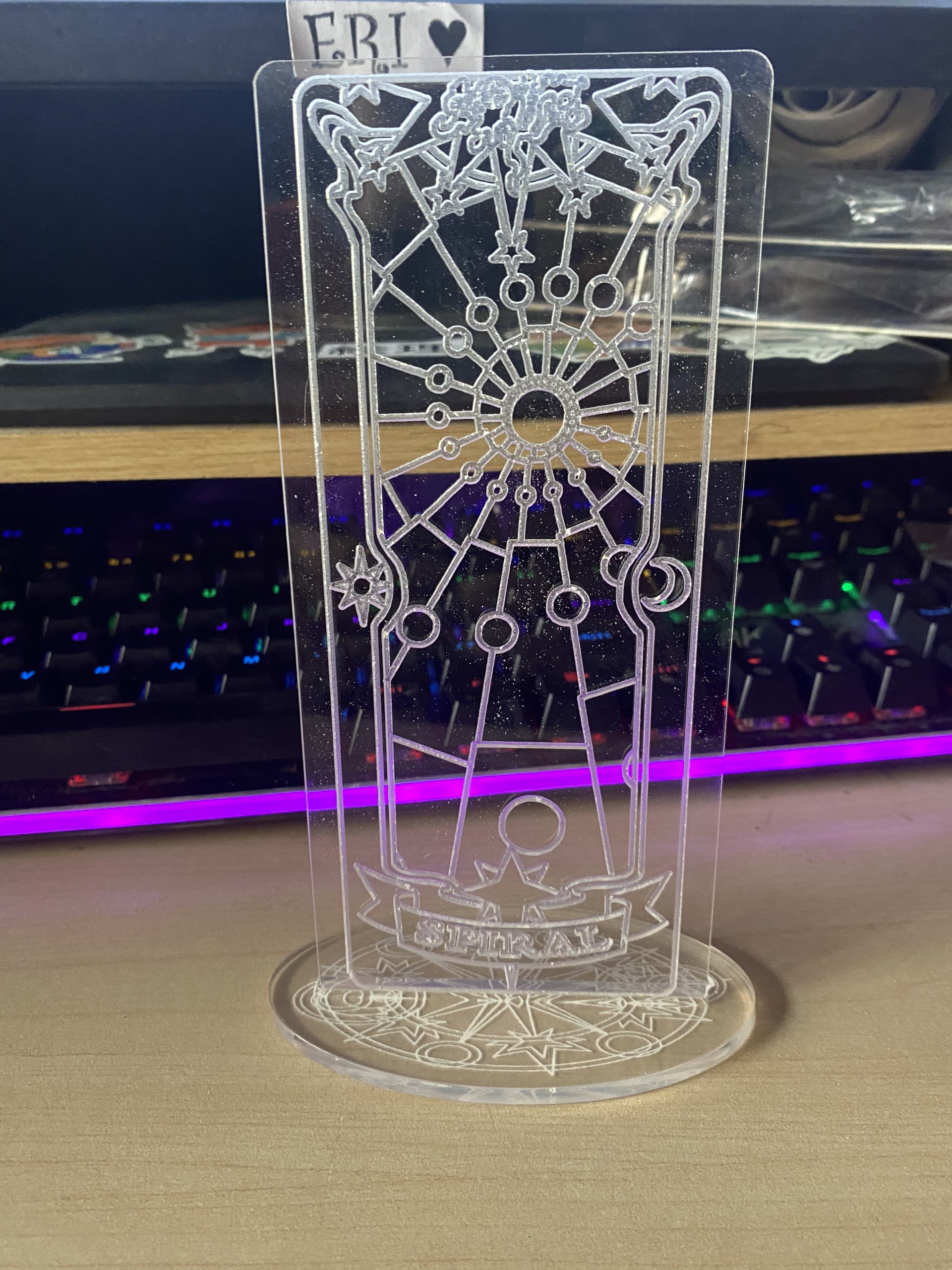 Đèn Ngủ Sakura Clear Card - LUCID -Vàng