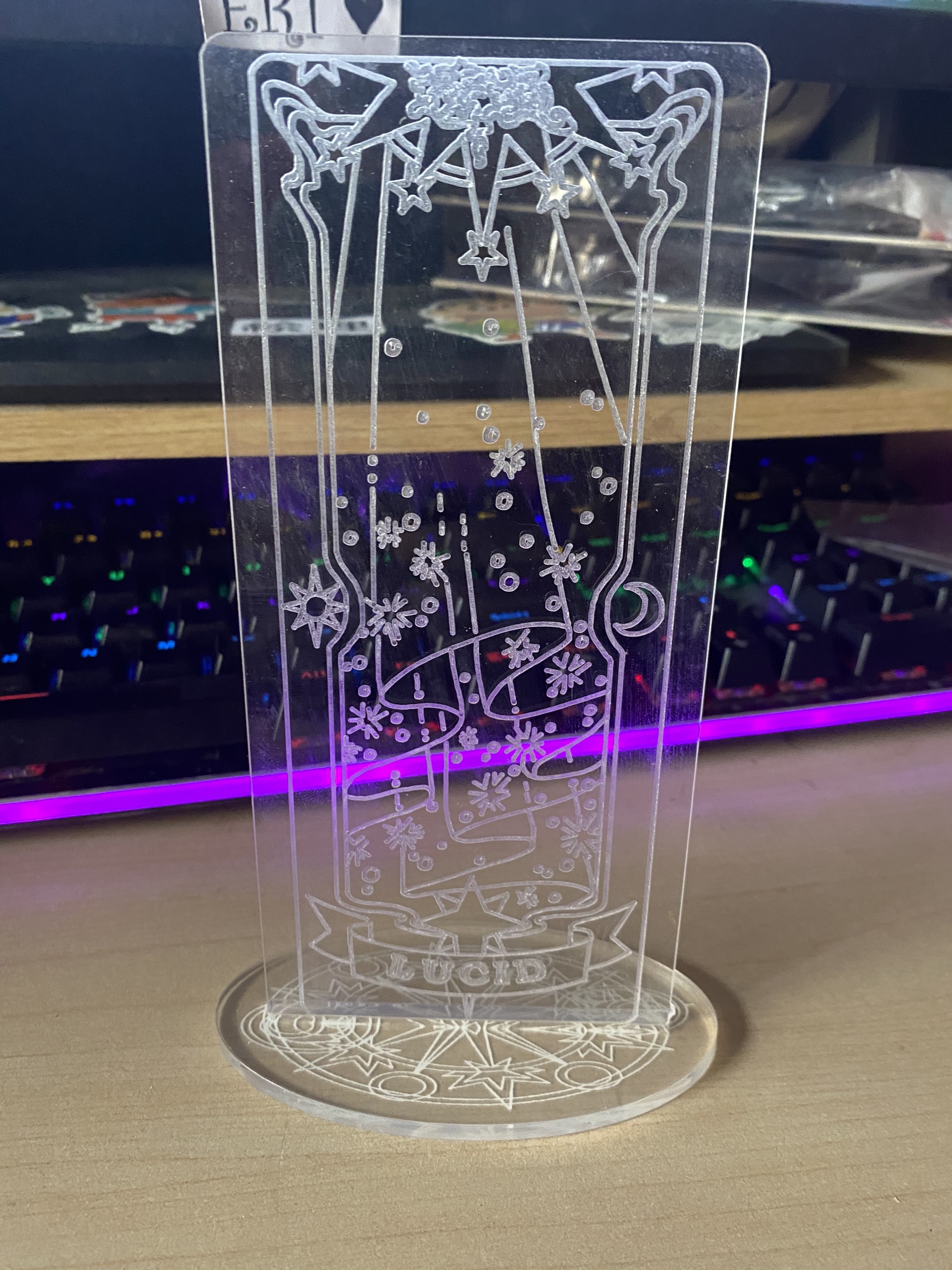 Đèn Ngủ Sakura Clear Card - LUCID -Vàng