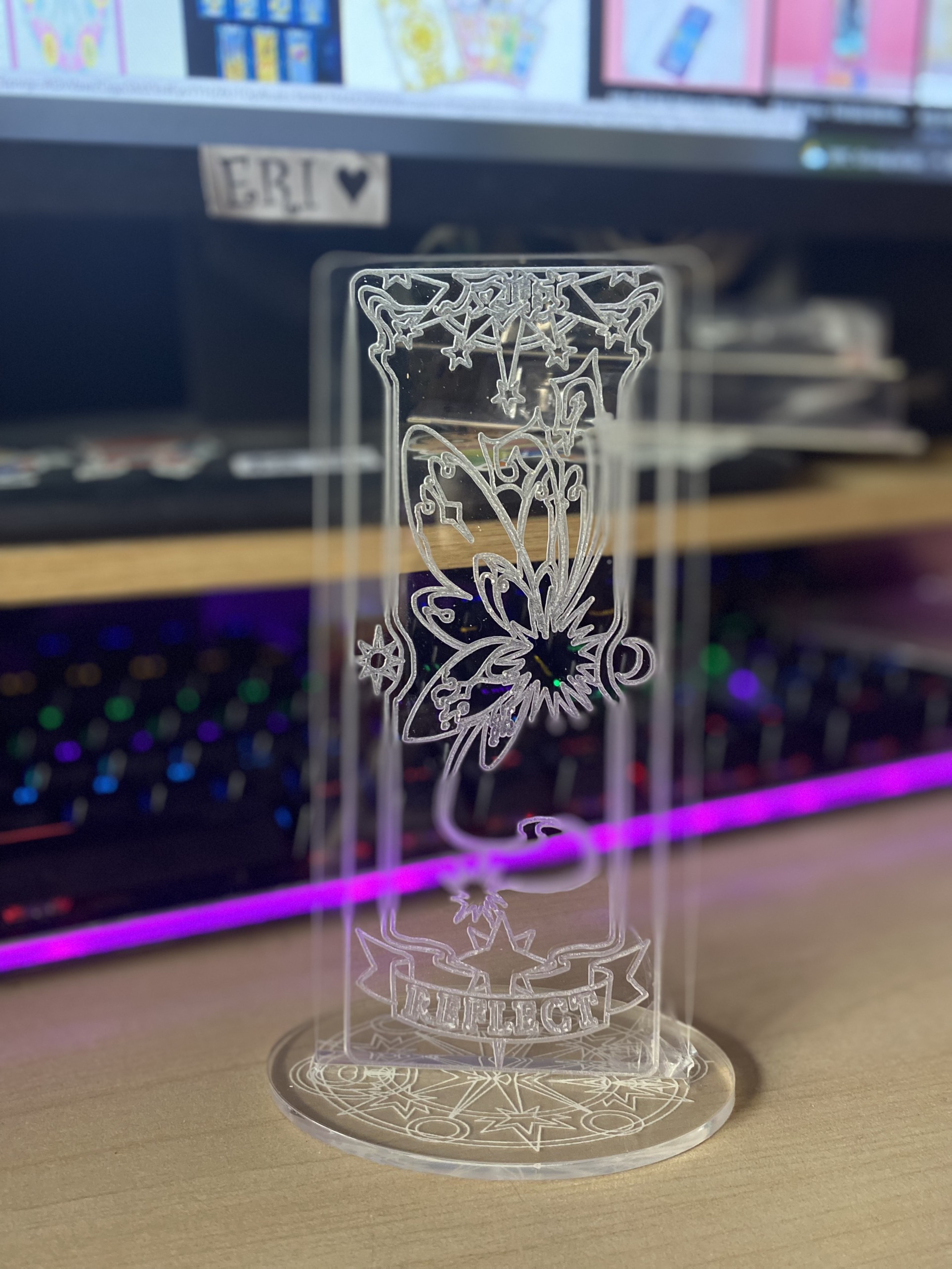 Đèn Ngủ Sakura Clear Card - LUCID -Vàng