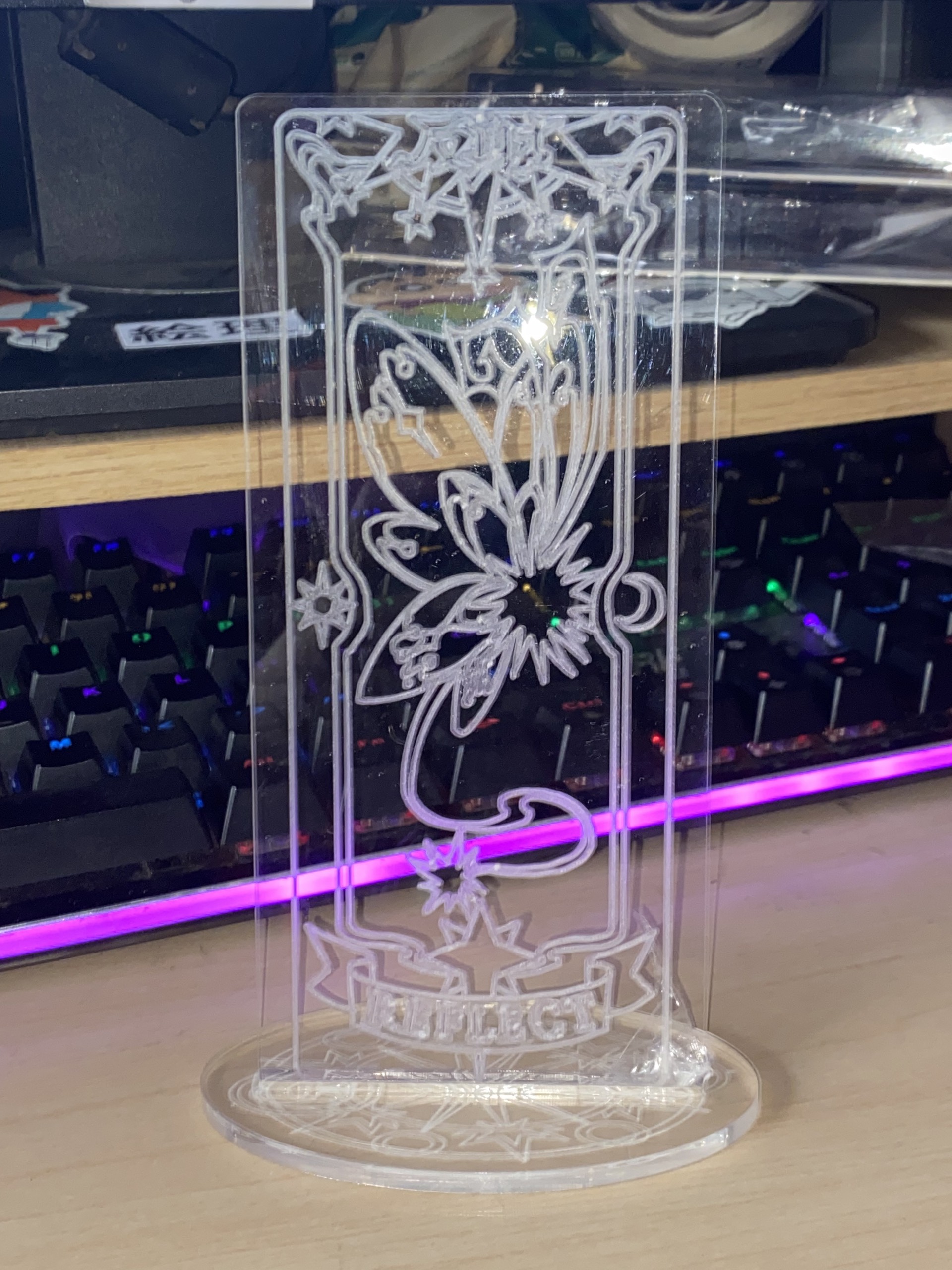 Đèn Ngủ Sakura Clear Card - LUCID -Vàng