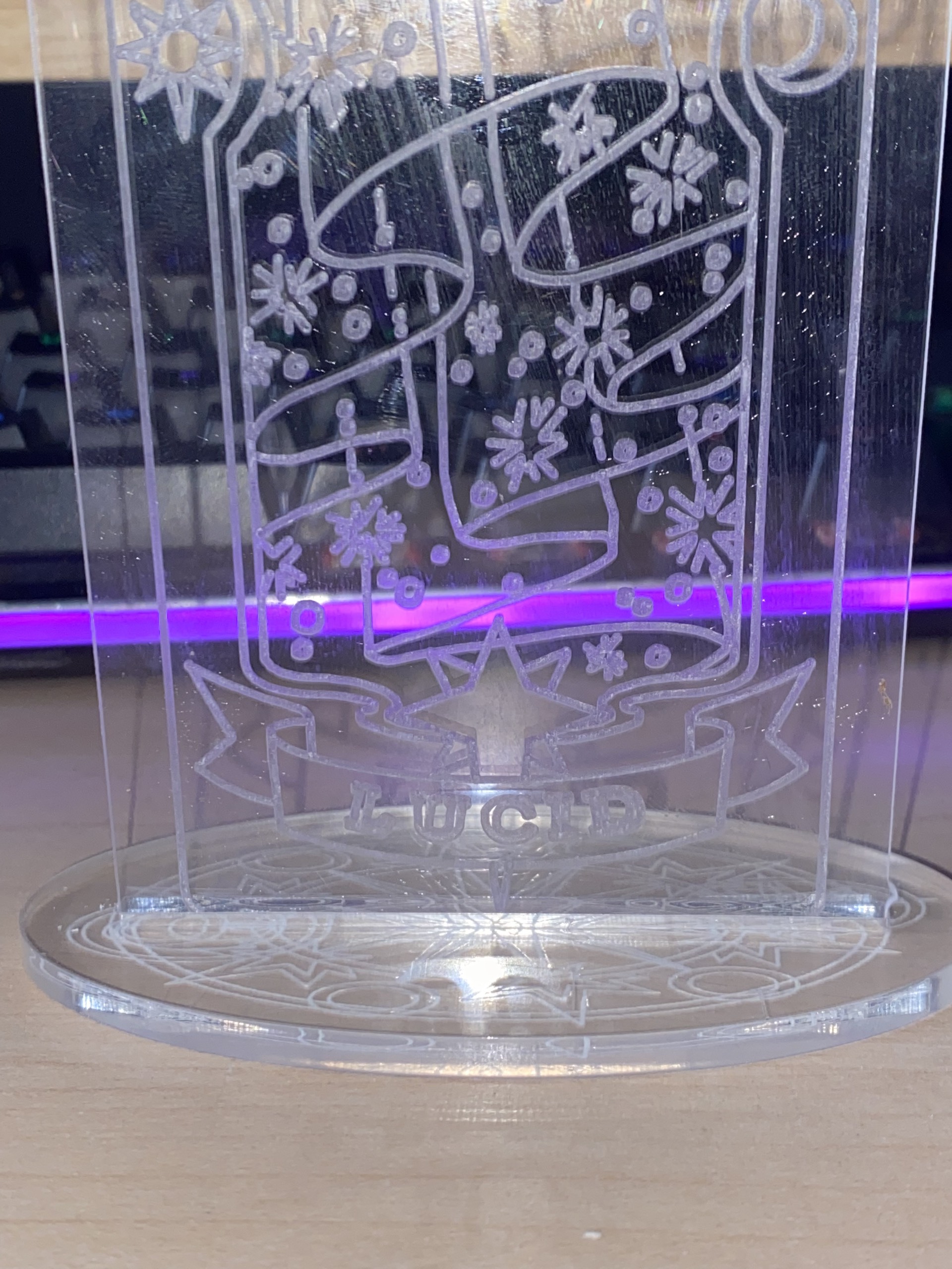 Đèn Ngủ Sakura Clear Card - LUCID -Vàng