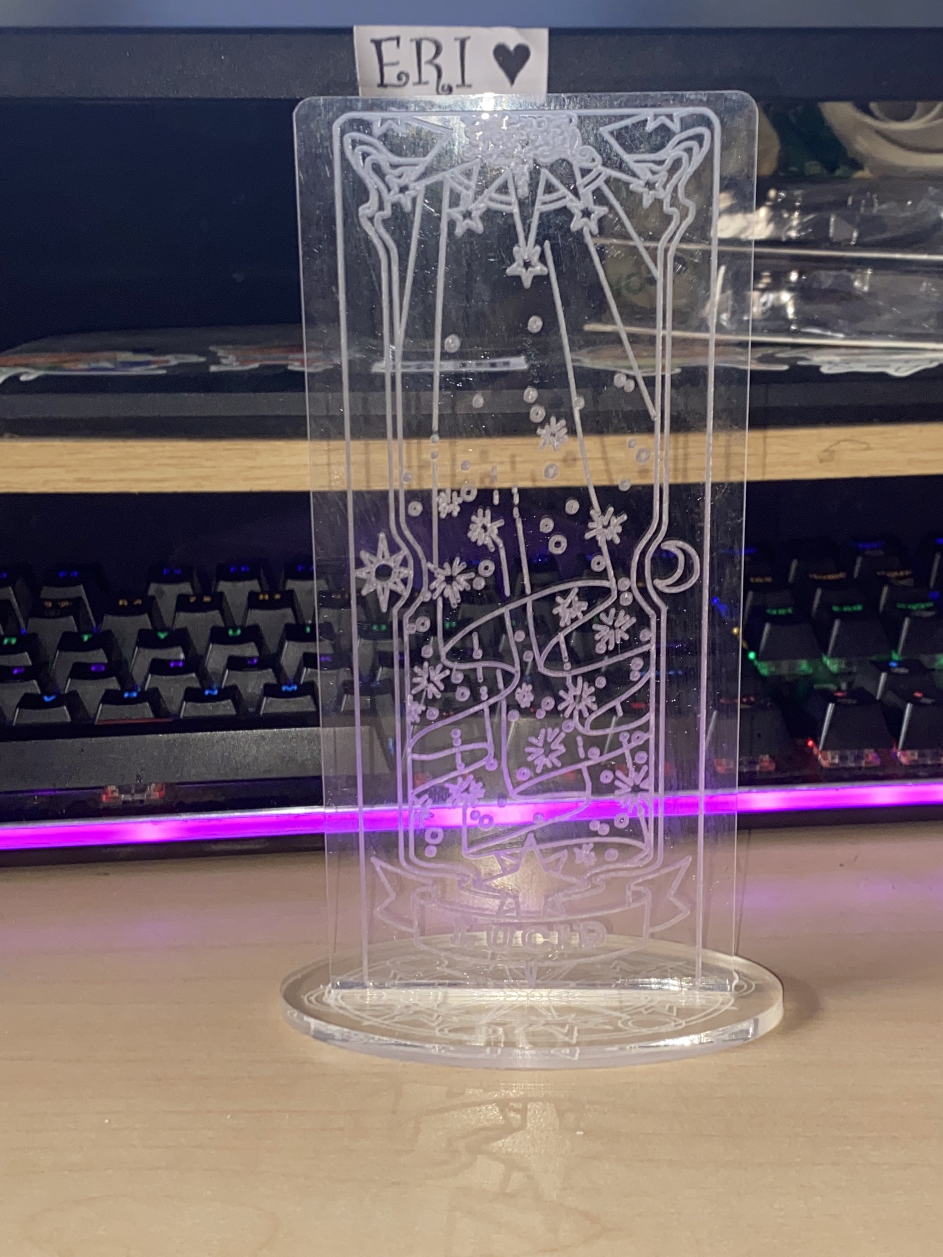 Đèn Ngủ Sakura Clear Card - LUCID -Vàng