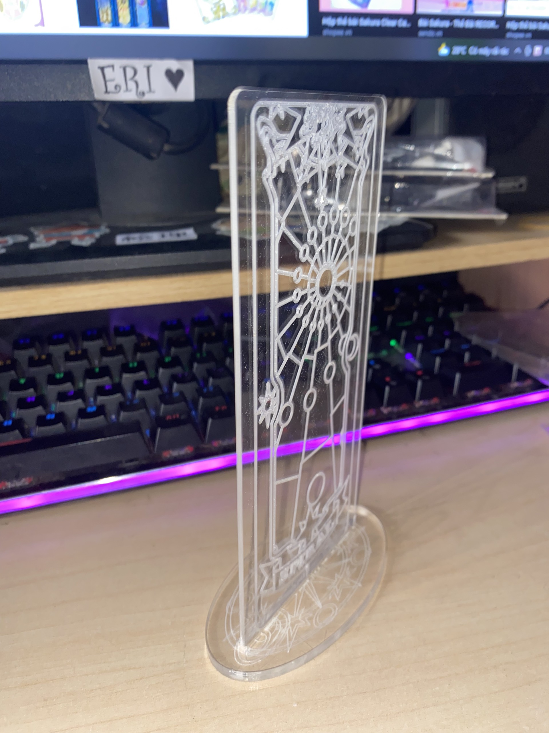 Đèn Ngủ Sakura Clear Card - LUCID -Vàng