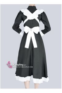 Đầm Maid Bigsize - Đầm Maid Cho Nam - Trang Phục Hầu Gái Dáng Dài Màu Đen