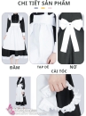 Đầm Maid Cho Nam - Đồ Hầu Gái Dáng Dài Màu Đen