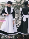 Đầm Maid Cho Nam - Đồ Hầu Gái Dáng Dài Màu Đen