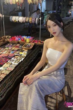 Đồ Thái Lan Sexy Áo Hồng - Váy Tím