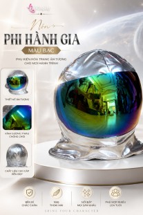 Nón Phi Hành Gia Bạc