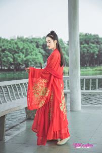 Hán Phục Đỏ Tỳ Bà Khúc