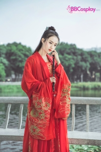 Hán Phục Đỏ Tỳ Bà Khúc