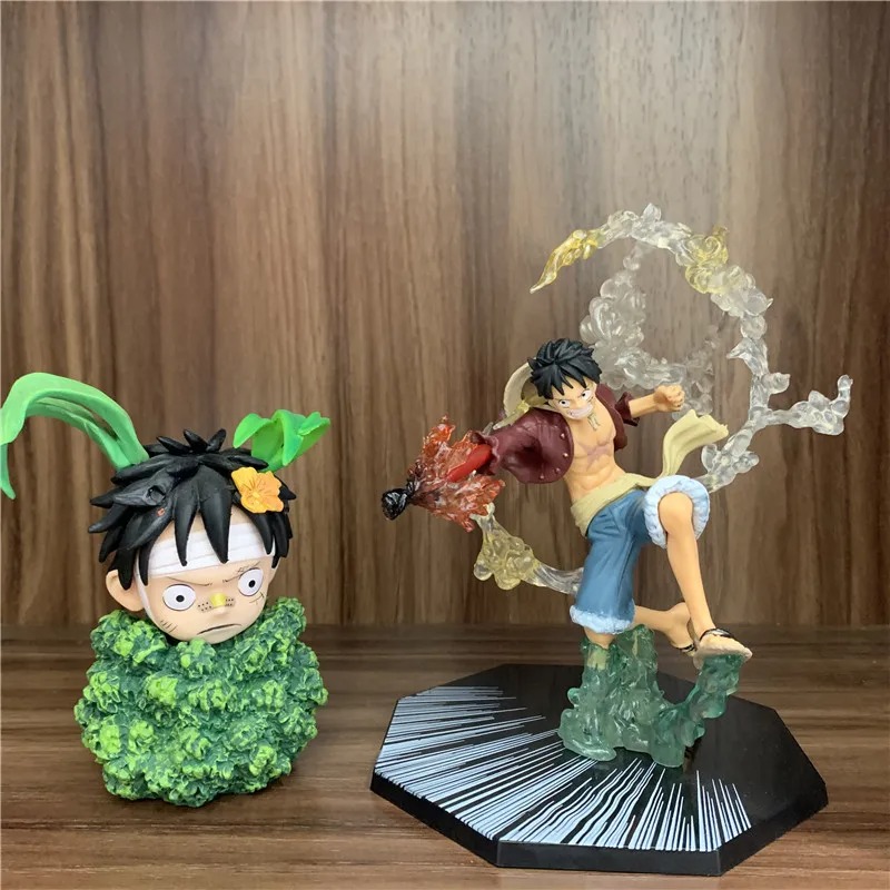 Mô Hình Figure One Piece Grass Luffy Funny Childhood 12Cm