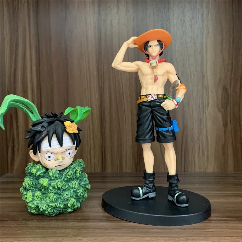 Mô Hình Figure One Piece Grass Luffy Funny Childhood 12Cm