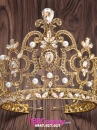 Vương Miện Vàng Đính Kim Cương Thời Trang Loại Cao 16Cm
