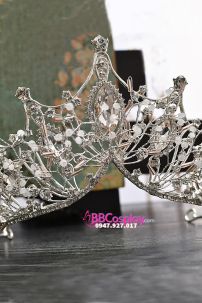 Vương Miện Cưới Cô Dâu - Màu Bạc