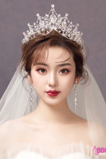 Vương Miện Cưới Cô Dâu - Màu Bạc