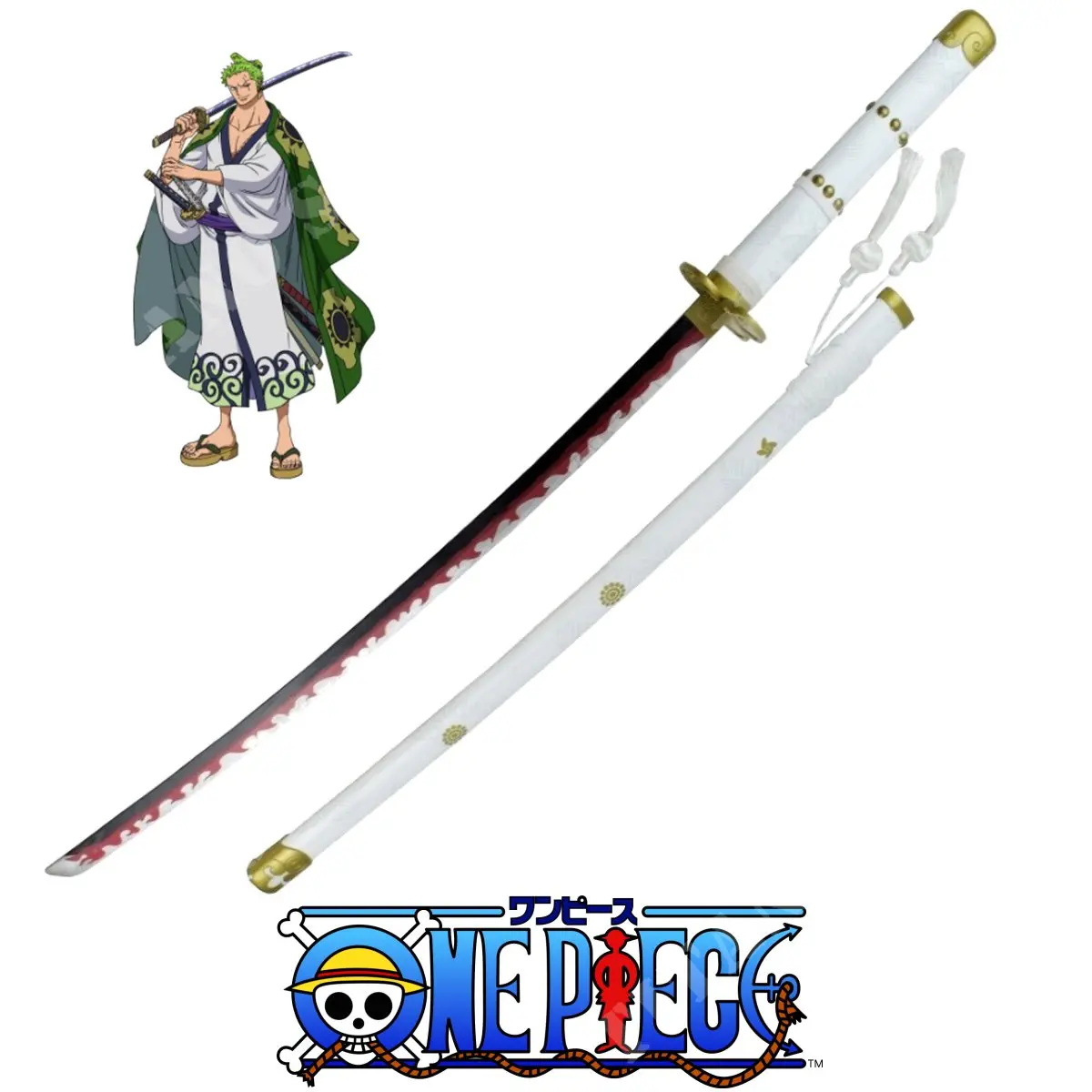 Mô hình đồ chơi kiếm ENMA TÍM 63CM CÓ VỎ trong one piece lắp ráp katana  onepiece