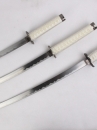 Bộ 3 Kiếm Nhật Samurai Trắng Khắc Vân Rồng