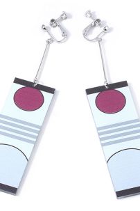 Cặp Bông Tai Kẹp Vành Chuẩn Phim Thực Tế - Hóa Trang Nhân Vật Kimetsu No Yaiba Tanjirou Kamado - Không Cần Xỏ Lỗ Vẫn Đeo Được