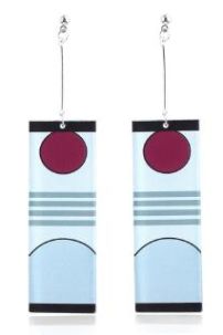 Cặp Bông Tai Kẹp Vành Chuẩn Phim Thực Tế - Hóa Trang Nhân Vật Kimetsu No Yaiba Tanjirou Kamado - Không Cần Xỏ Lỗ Vẫn Đeo Được