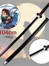 Mô Hình Kiếm Gỗ Kamado Tanjirou 1M (Lưỡi Đen) - Kimetsu No Yaiba - Kiếm Gỗ Đen